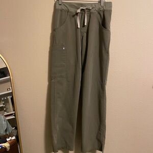 FIGS Kade Cargo Scrub Pants Olive Green Size XS Technical Collection